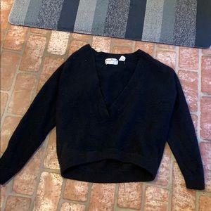 Black Nordstrom V-neck sweater.